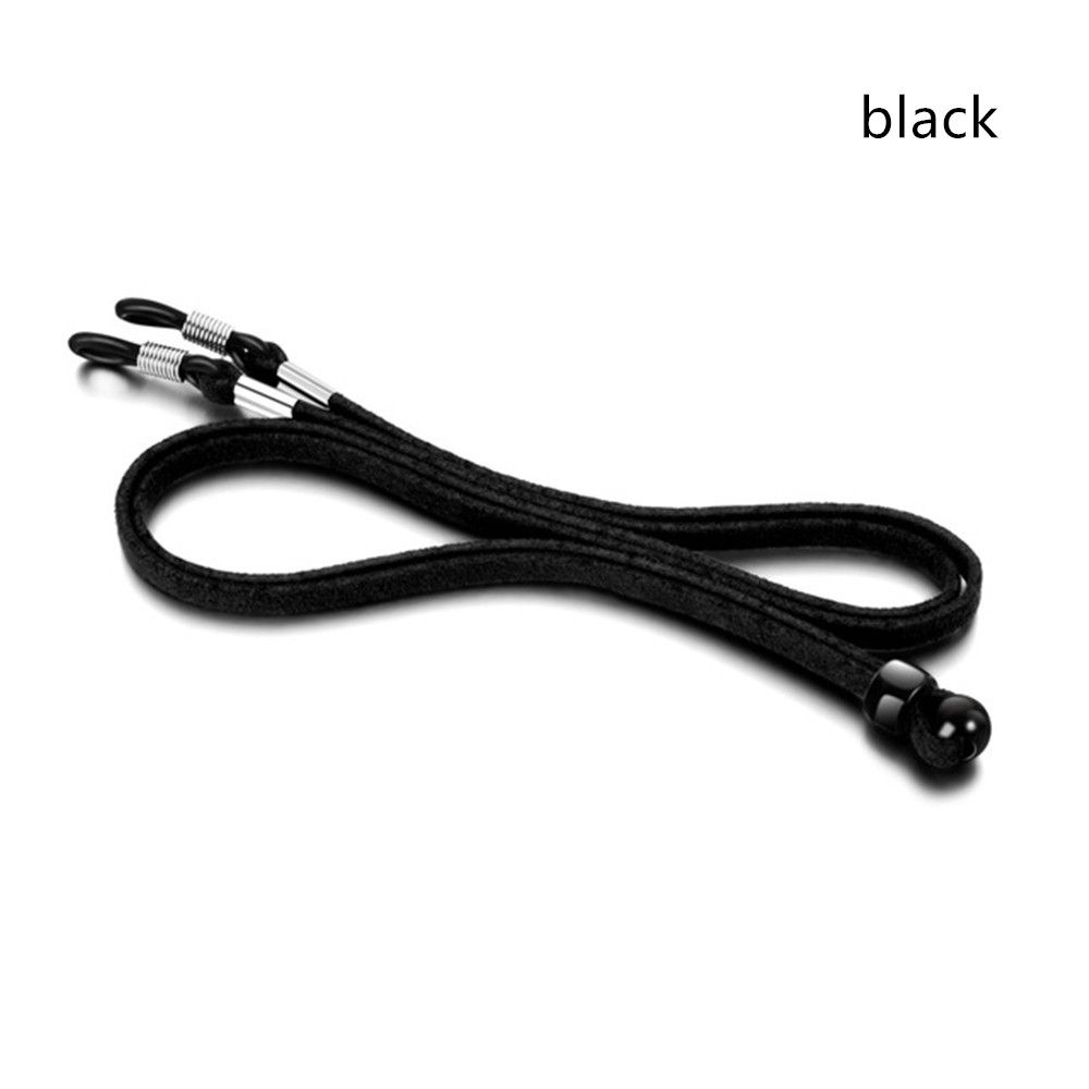 Mask Lanyard Adjustable - Modne, elastyczne skórzane smycze do masek
