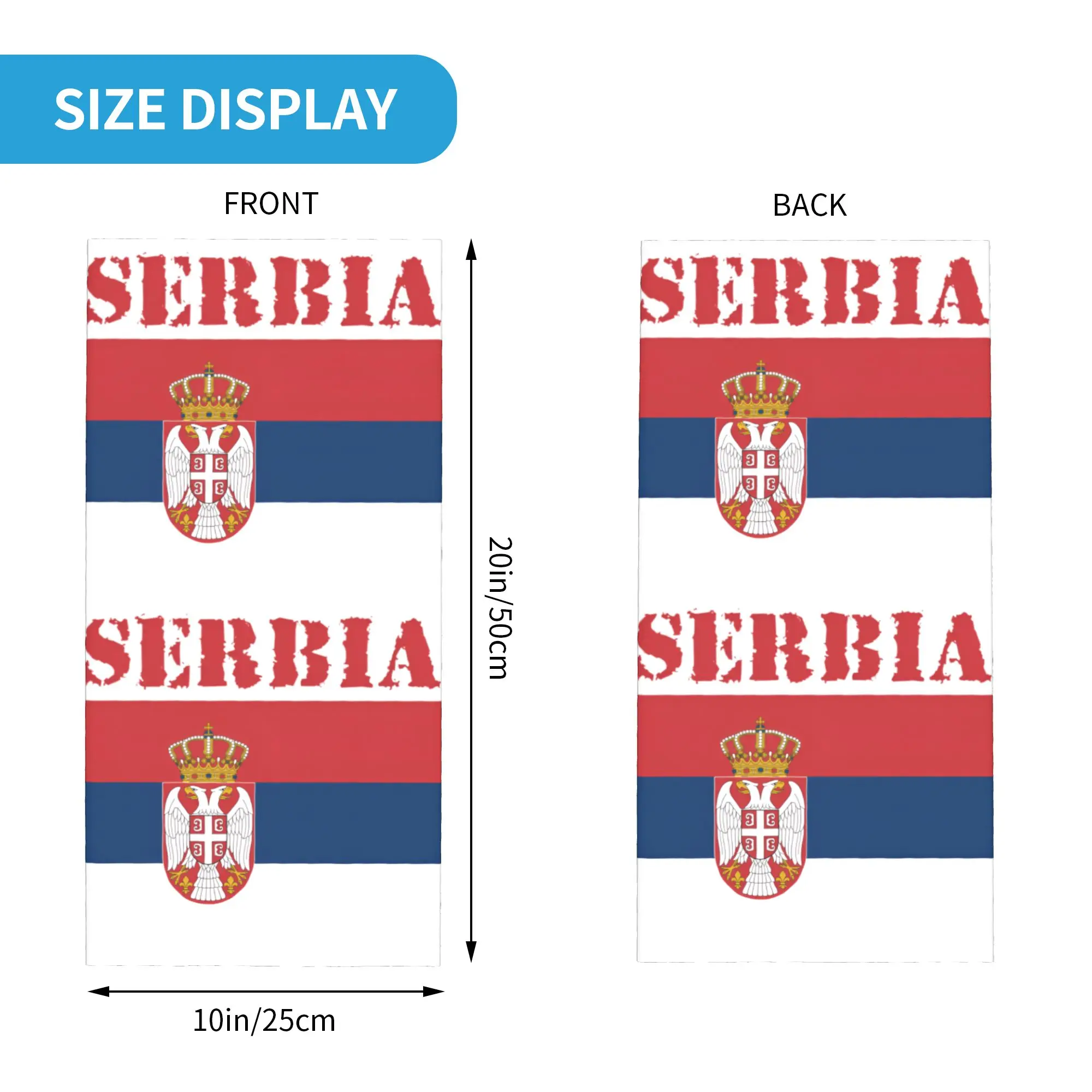 Nowa Serbska Flaga Bandana Kom – Neck Gaiter Face Cover recenzja i cena